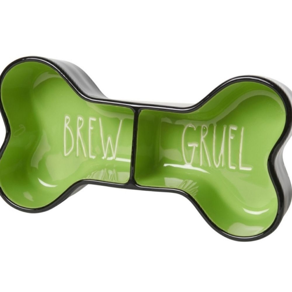 Rae Dunn “Brew Gruel” Pet Bowl